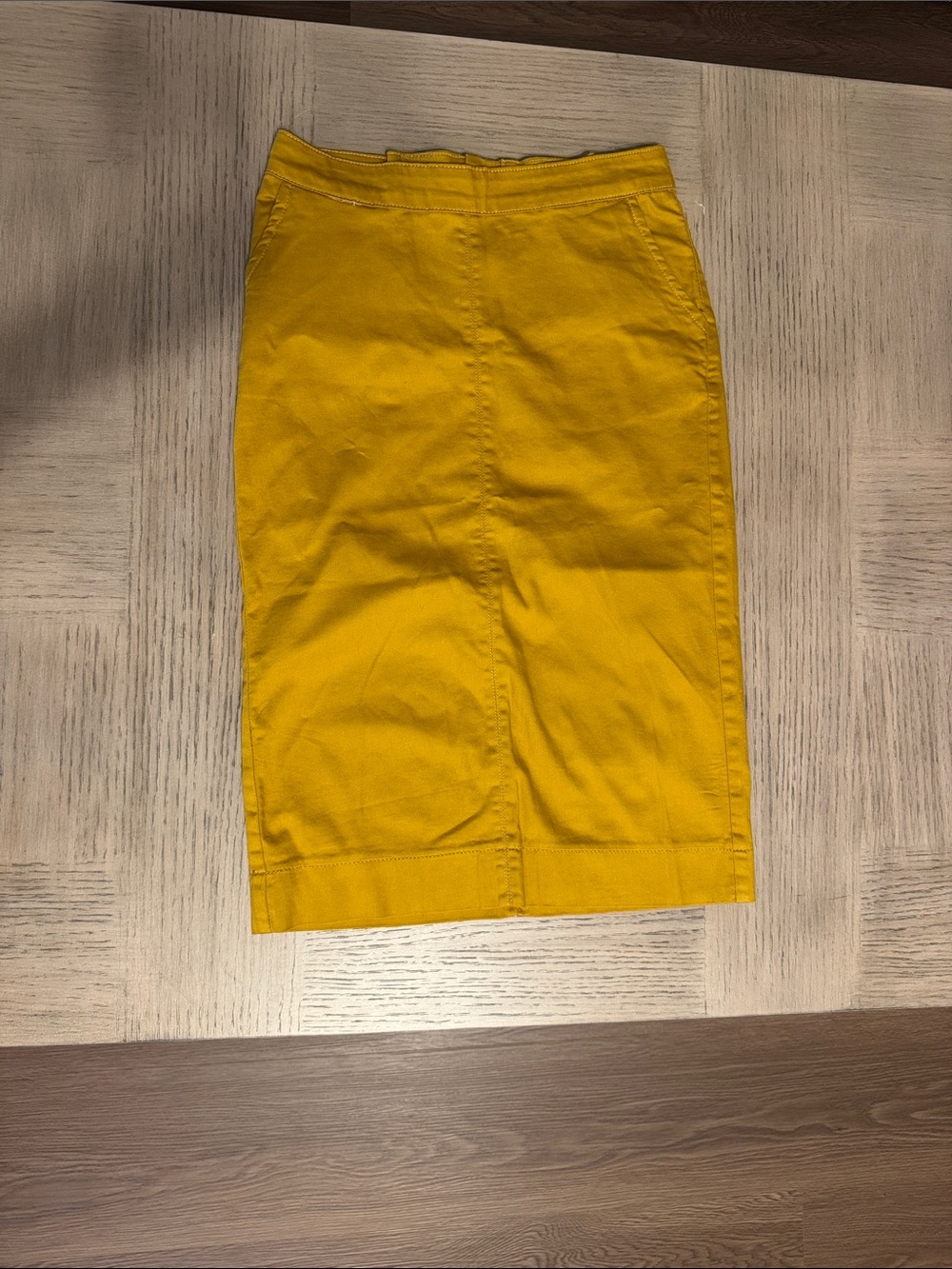 Jade Mackenzie Mustard Yellow Pencil Skirt -  stretch